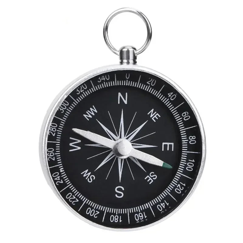 Pocket-Sized Portable Survival Compass with Key Ring – Outdoor Camping & Hiking Navigation